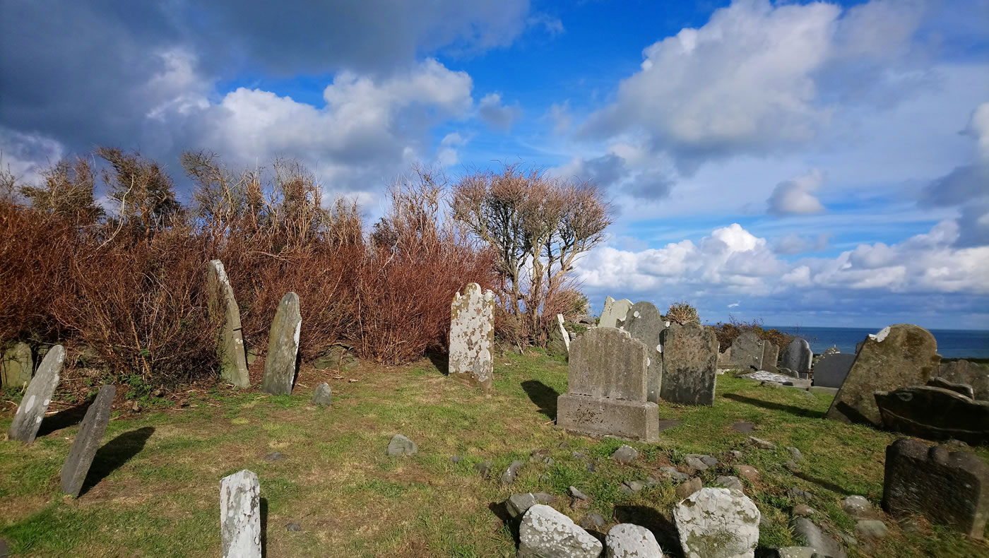 Slanes hilltop graveyard